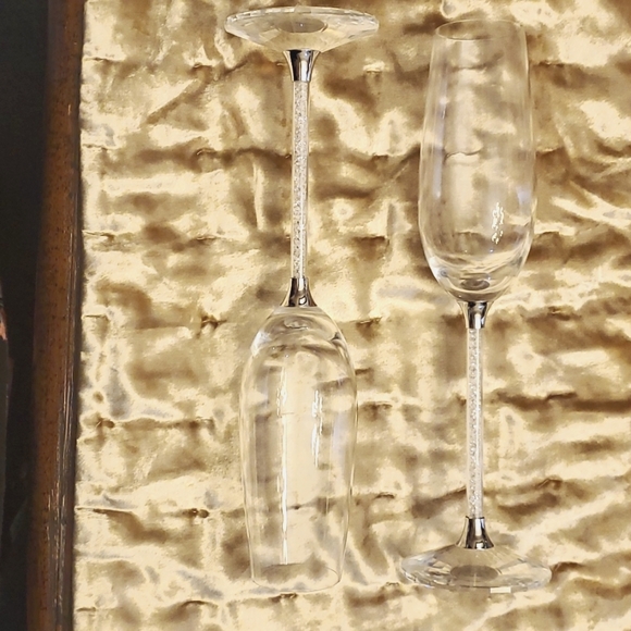 Swarovski Crystalline Toasting Flutes Pair - Picture 3 of 4